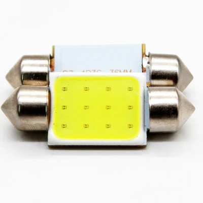 LED COB 12 SMD Festoon C5w 31mm 36mm 39mm 41mm plaque d'immatriculation LED lumière de voiture